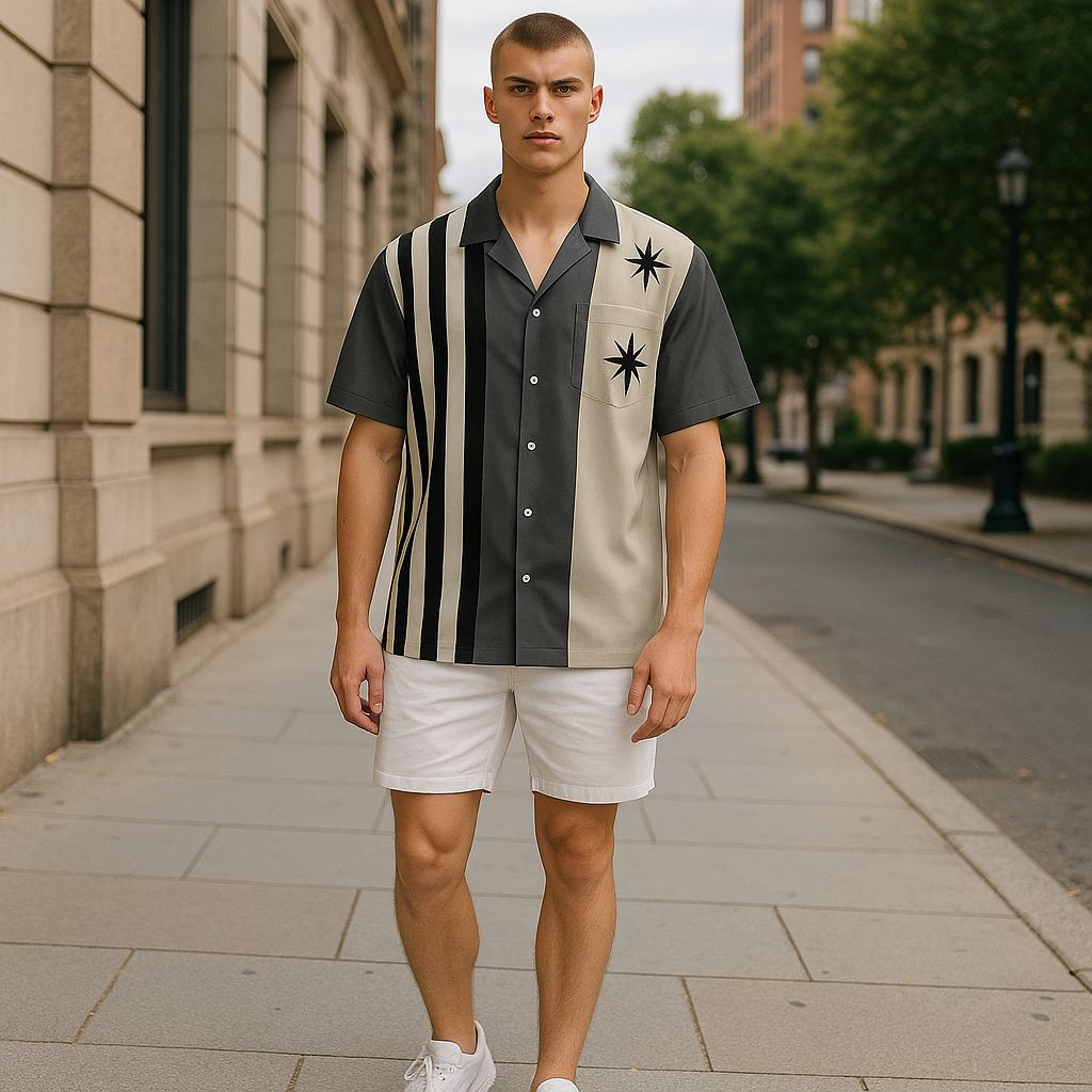 Hawaiian Button Down Shirt Short Sleeves