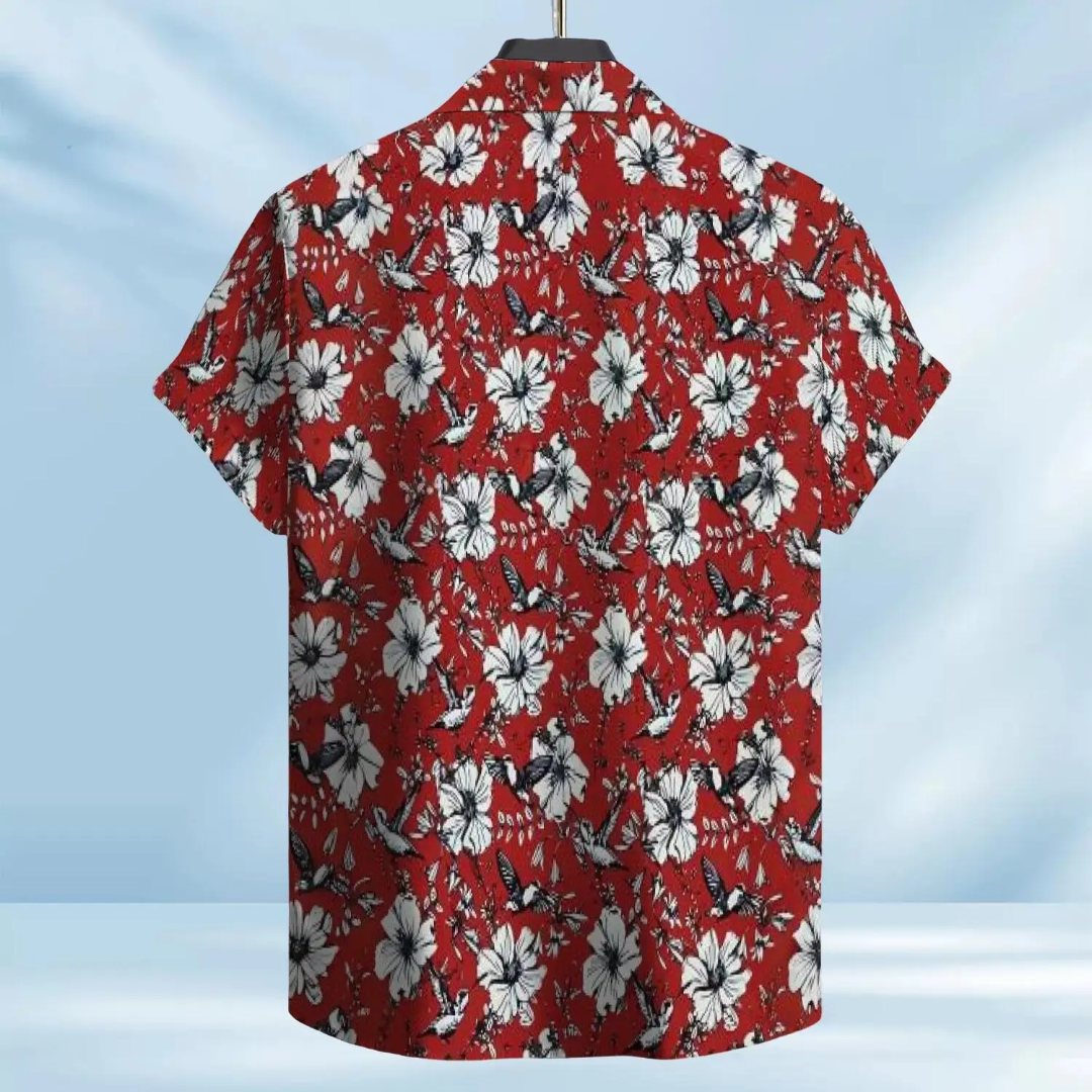 Hawaiian Button Down Shirt Short Sleeves