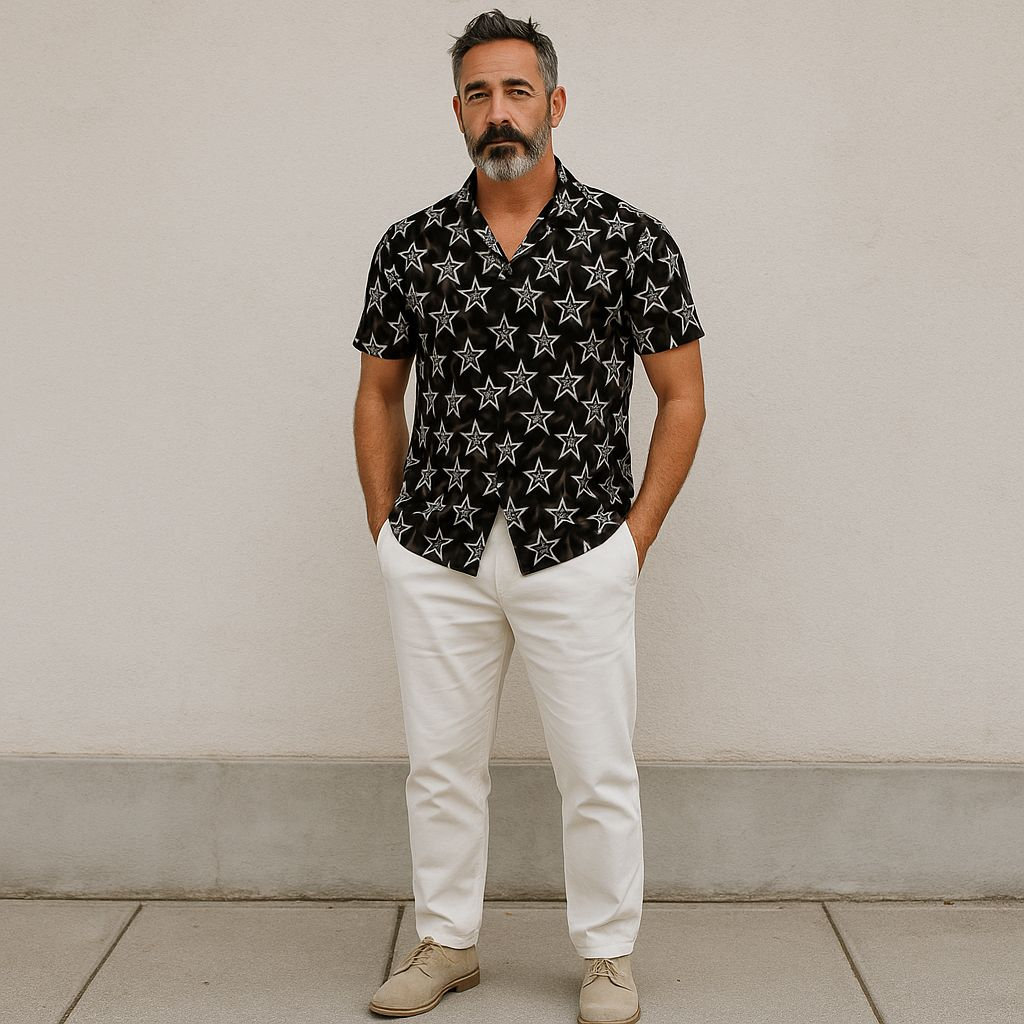 Hawaiian Button Down Shirt Short Sleeves