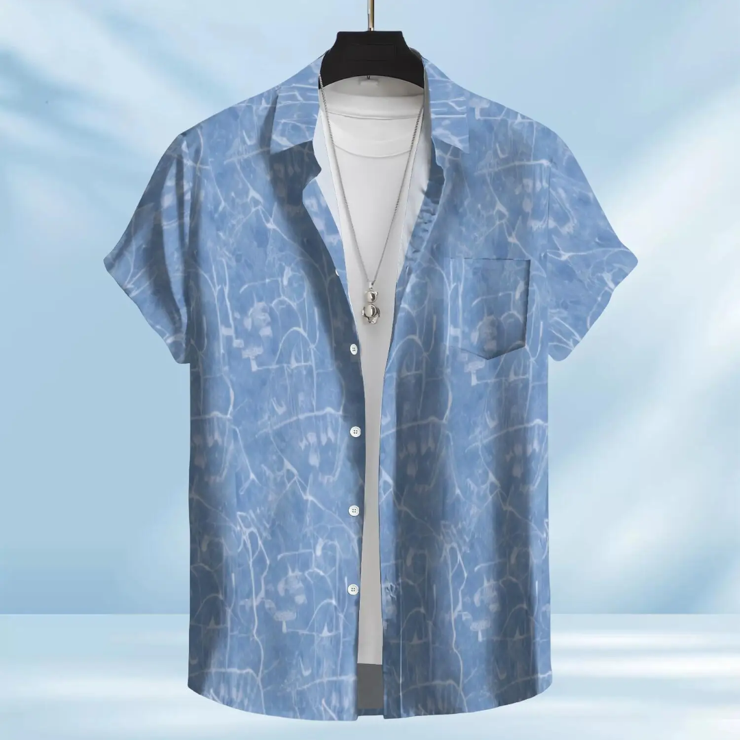 Hawaiian Button Down Shirt Short Sleeves