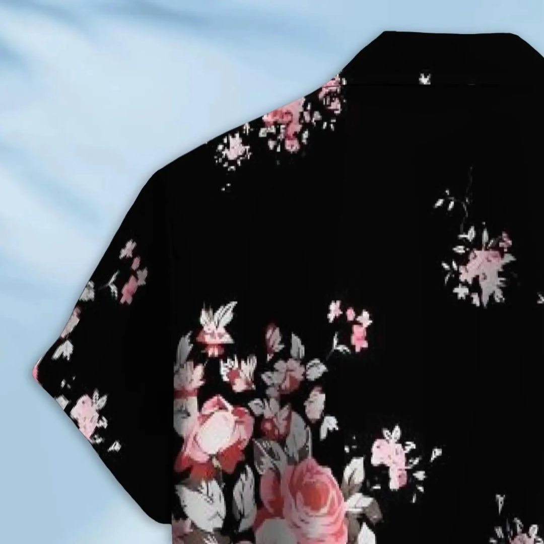 Hawaiian Button Down Shirt Short Sleeves