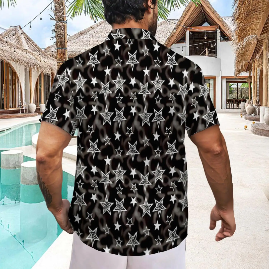 Hawaiian Button Down Shirt Short Sleeves