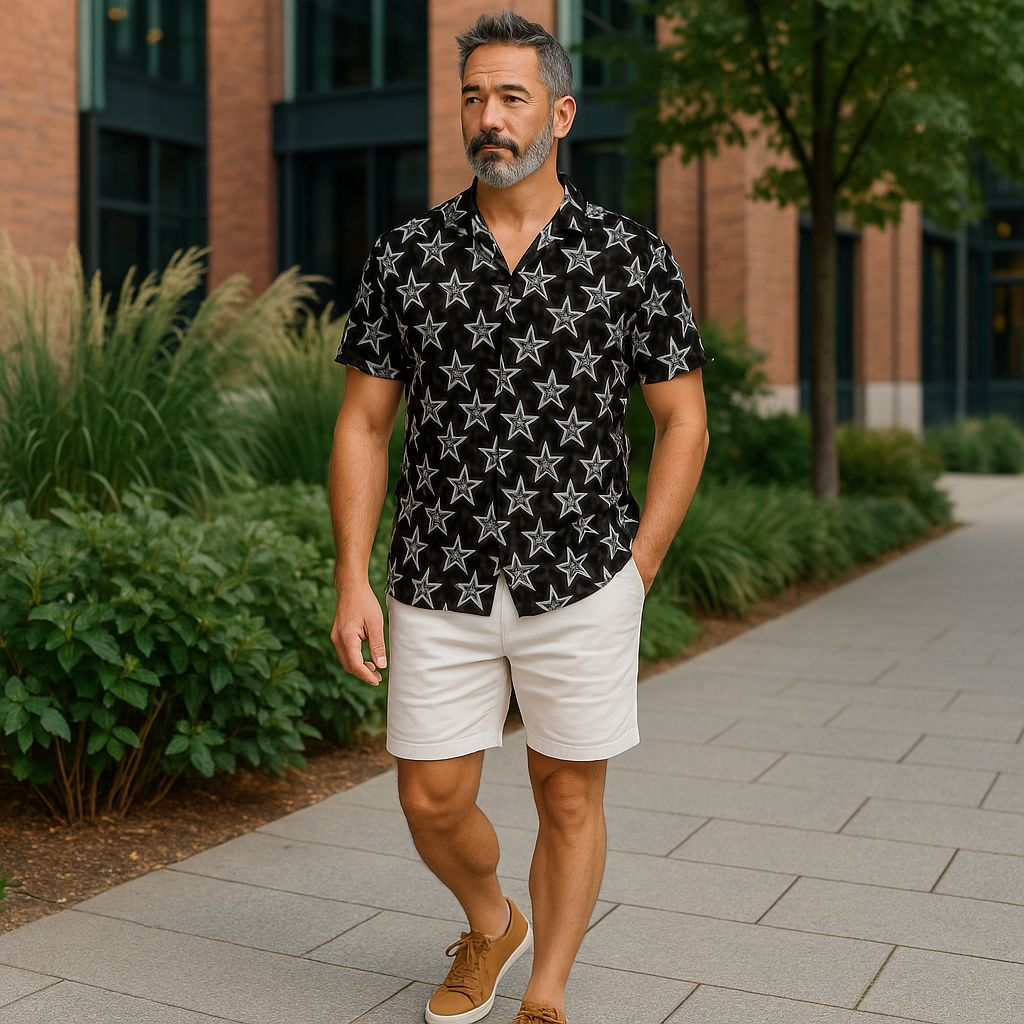 Hawaiian Button Down Shirt Short Sleeves