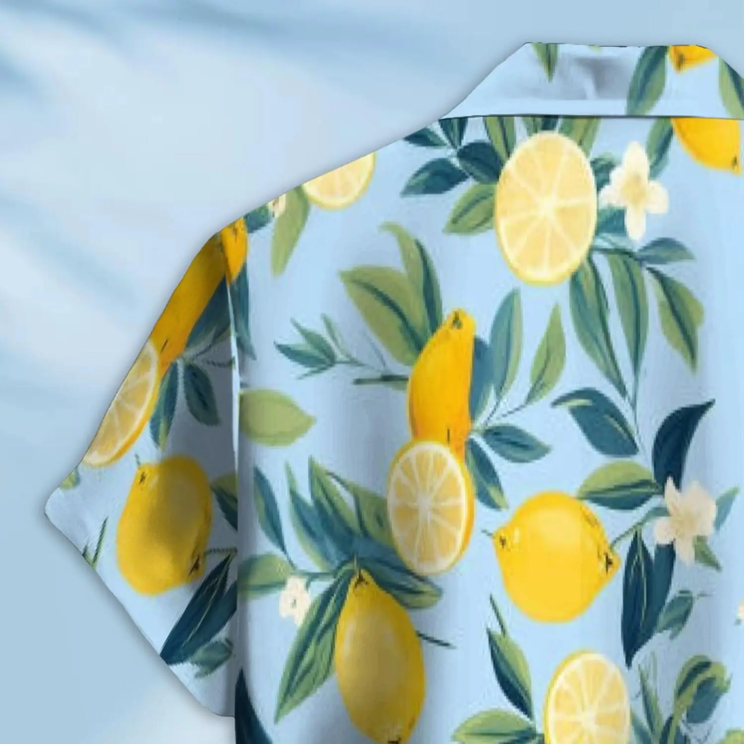 Hawaiian Button Down Shirt Short Sleeves