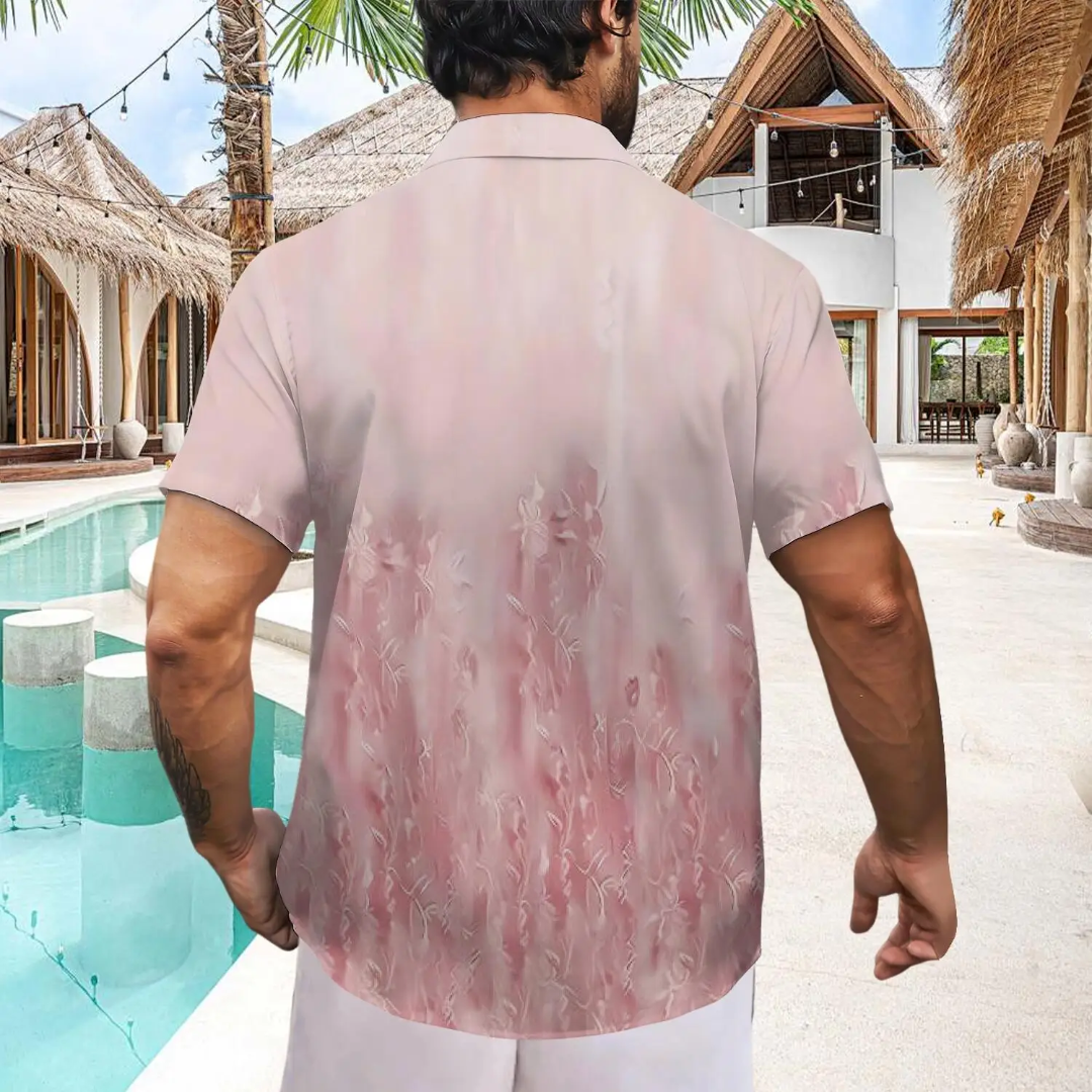 Hawaiian Button Down Shirt Short Sleeves