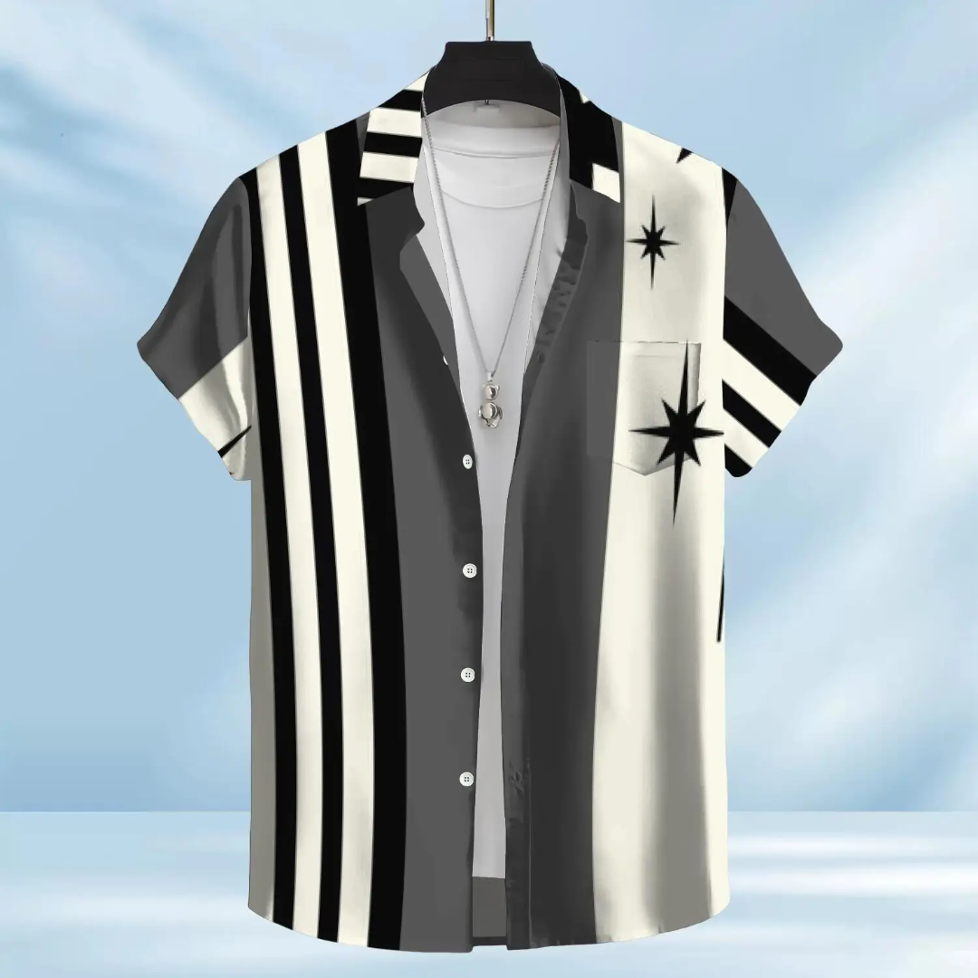 Hawaiian Button Down Shirt Short Sleeves