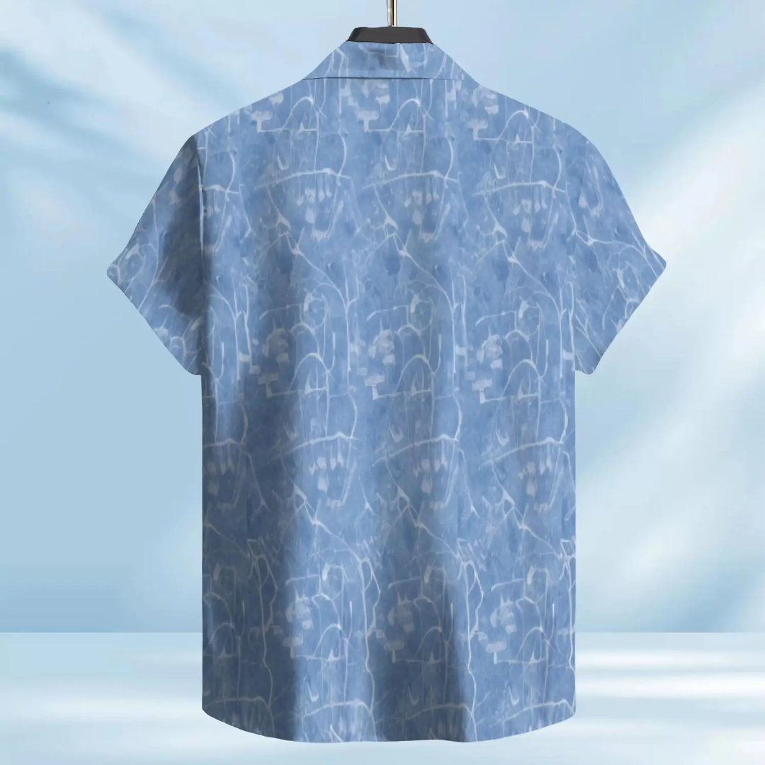 Hawaiian Button Down Shirt Short Sleeves