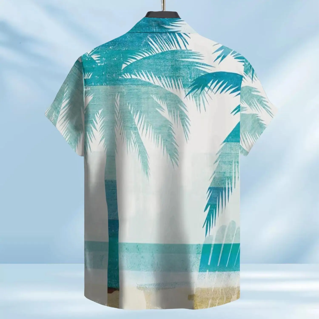 Hawaiian Button Down Shirt Short Sleeves