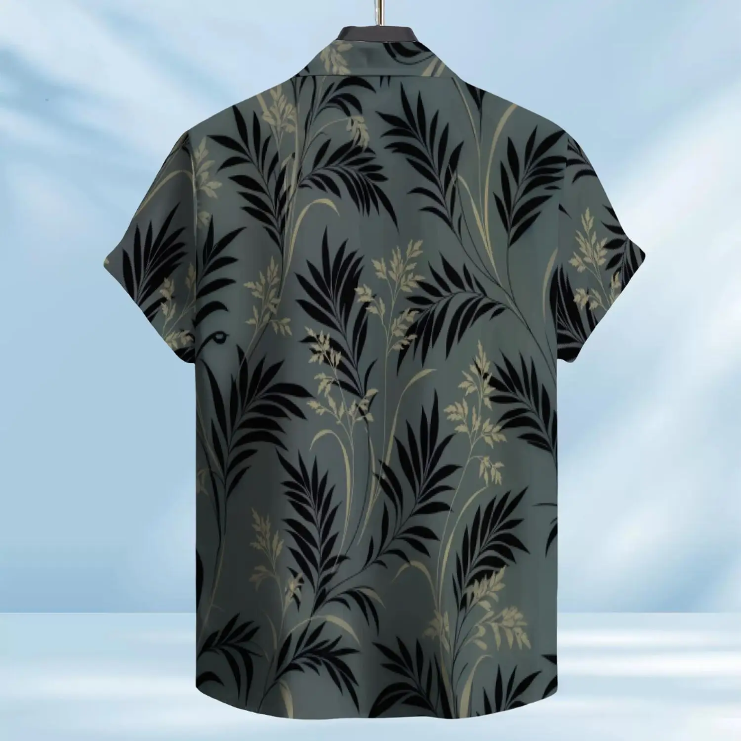 Hawaiian Button Down Shirt Short Sleeves