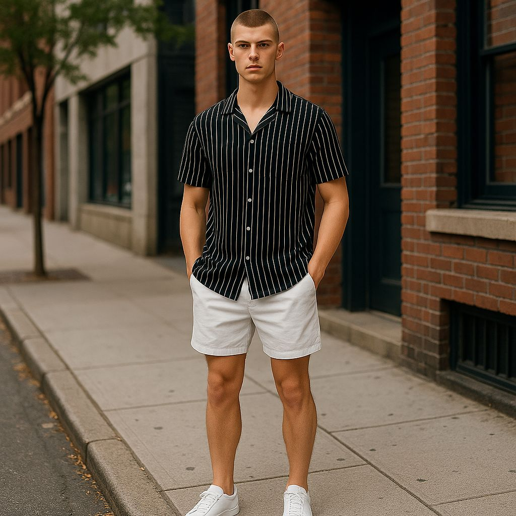 Hawaiian Button Down Shirt Short Sleeves