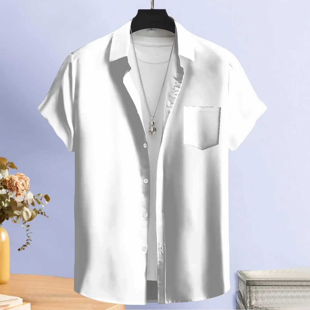 Hawaiian Button Down Shirt Short Sleeves