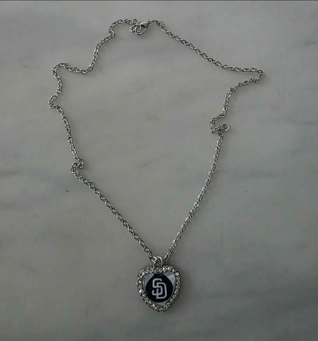 San Diego Padres Necklace with Logo Pendant