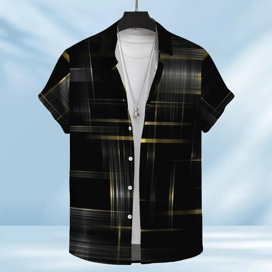 Hawaiian Button Down Shirt Short Sleeves