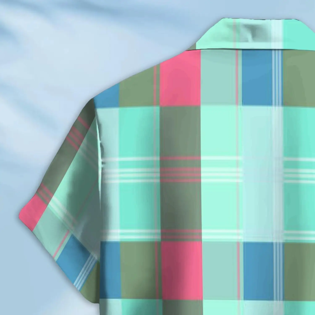 Hawaiian Button Down Shirt Short Sleeves