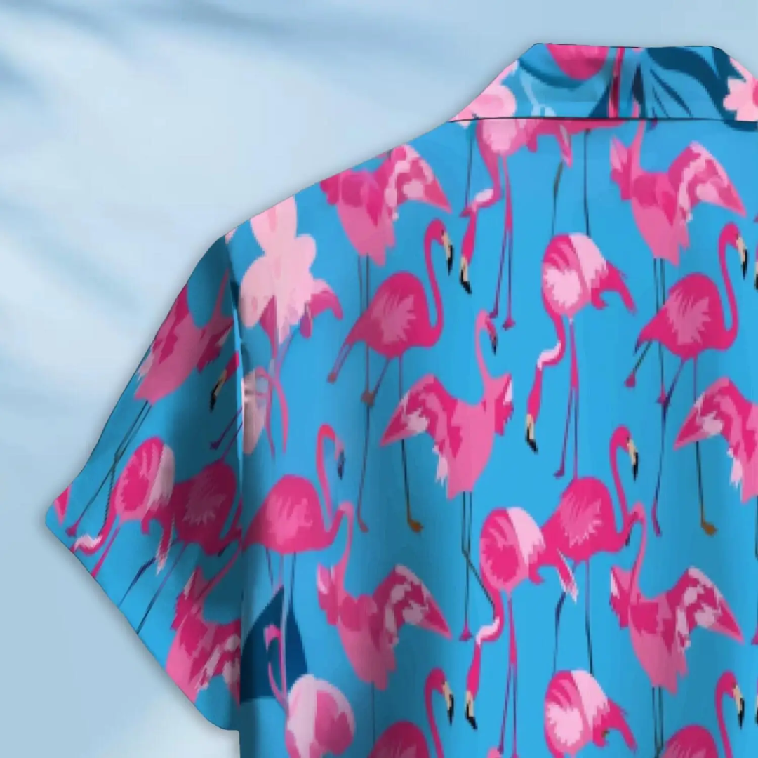 Hawaiian Button Down Shirt Short Sleeves