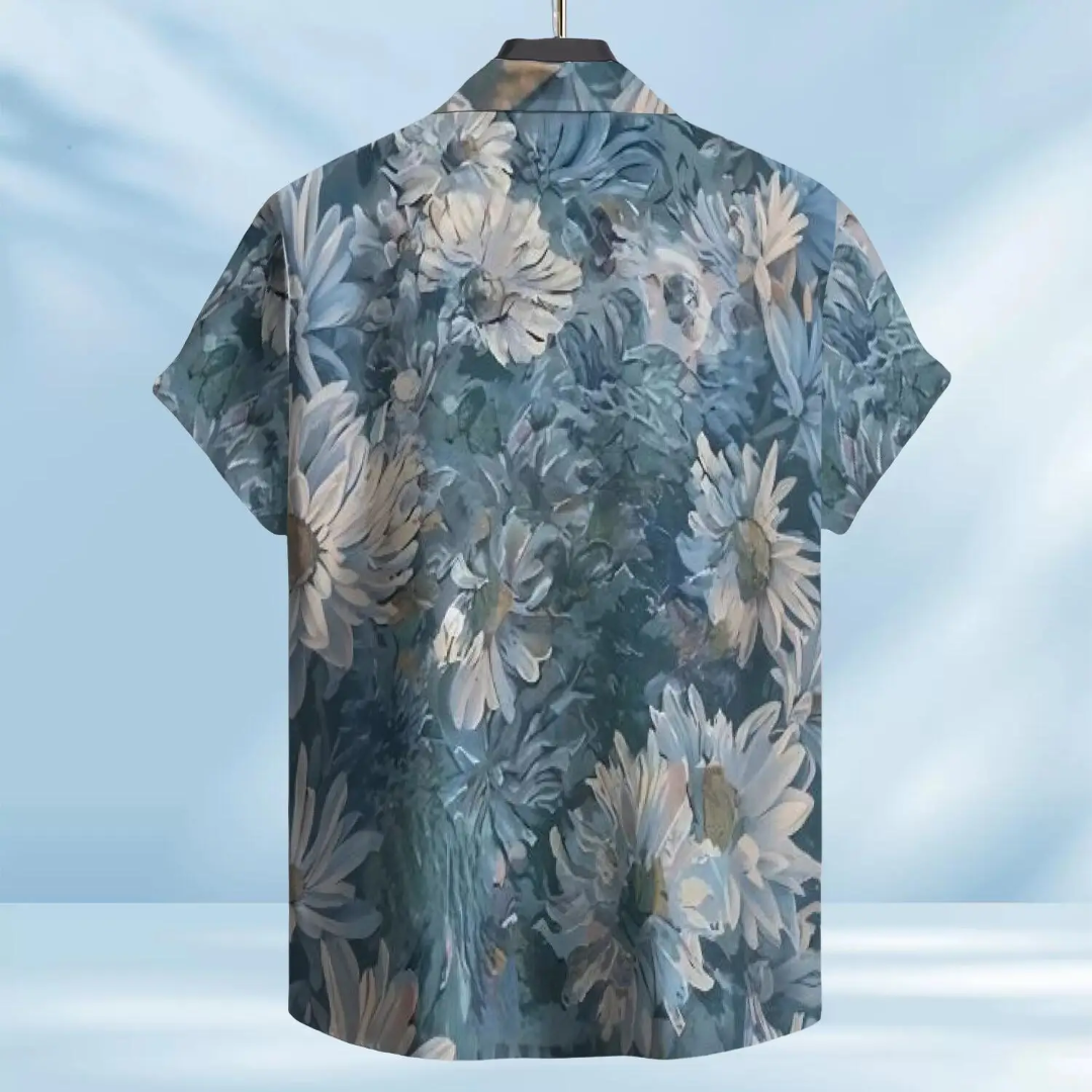Hawaiian Button Down Shirt Short Sleeves