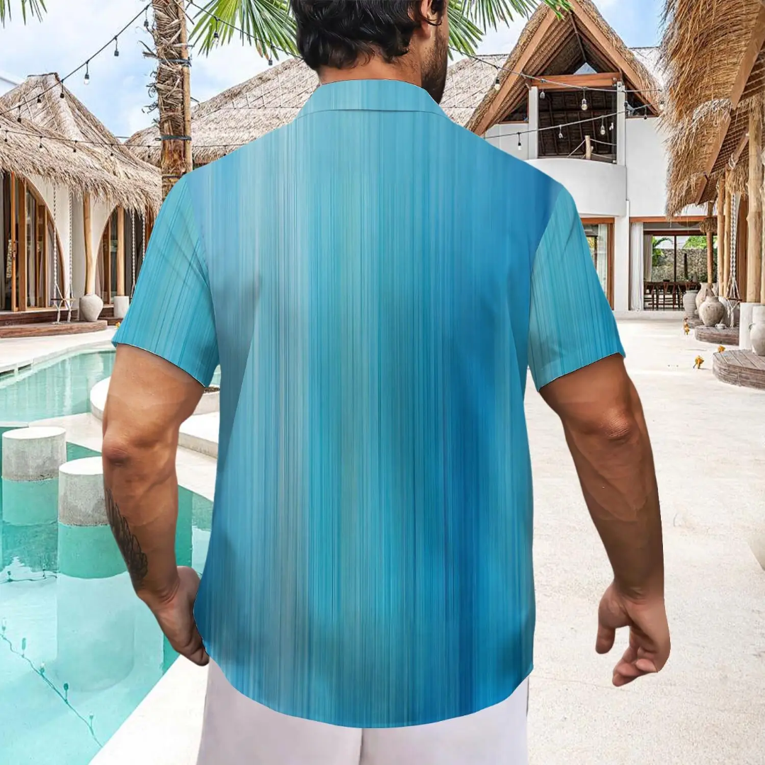 Hawaiian Button Down Shirt Short Sleeves