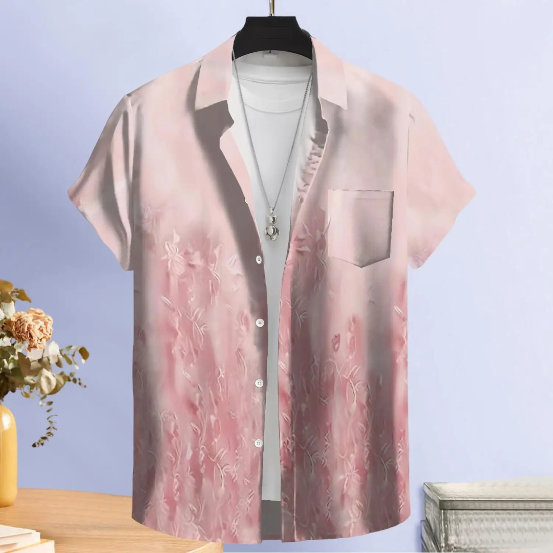 Hawaiian Button Down Shirt Short Sleeves