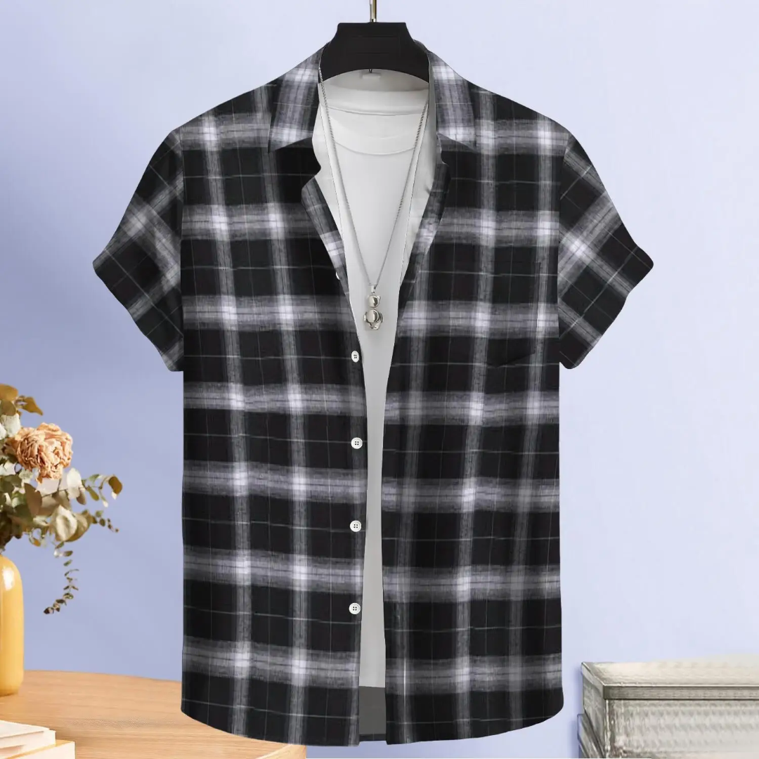 Hawaiian Button Down Shirt Short Sleeves