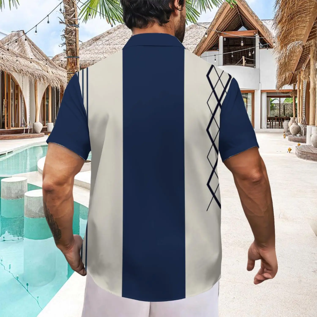 Hawaiian Button Down Shirt Short Sleeves