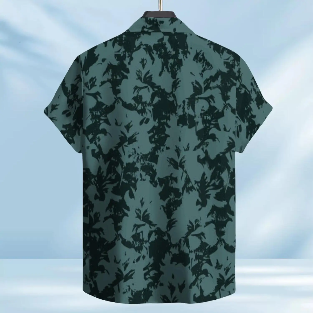 Hawaiian Button Down Shirt Short Sleeves