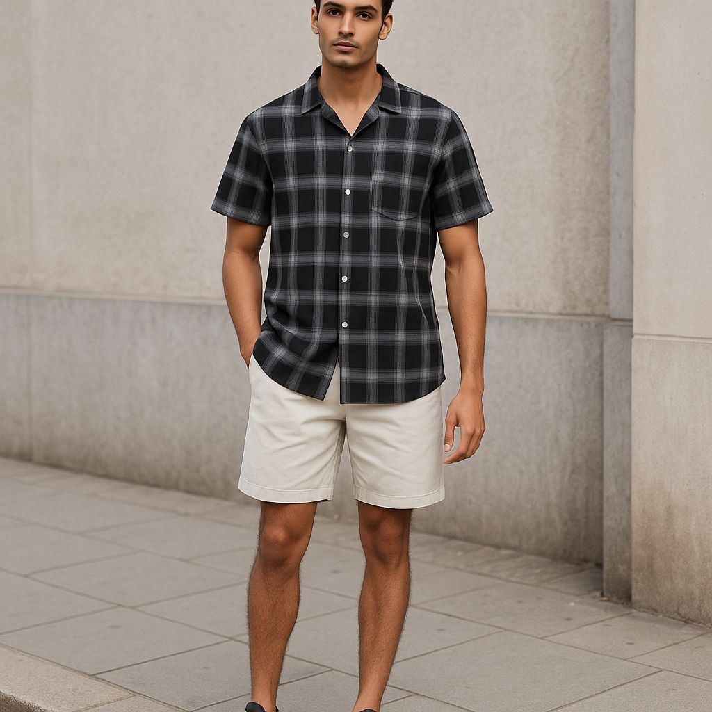 Hawaiian Button Down Shirt Short Sleeves