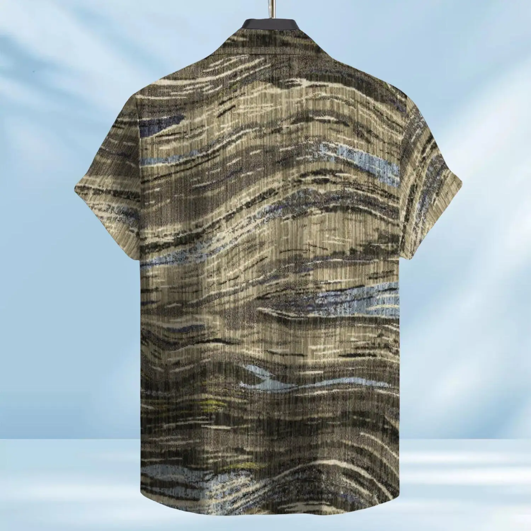 Hawaiian Button Down Shirt Short Sleeves