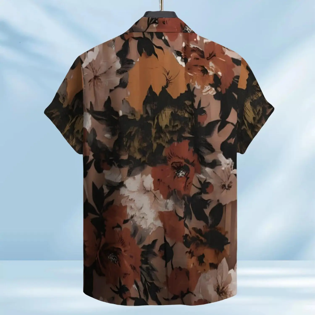 Hawaiian Button Down Shirt Short Sleeves
