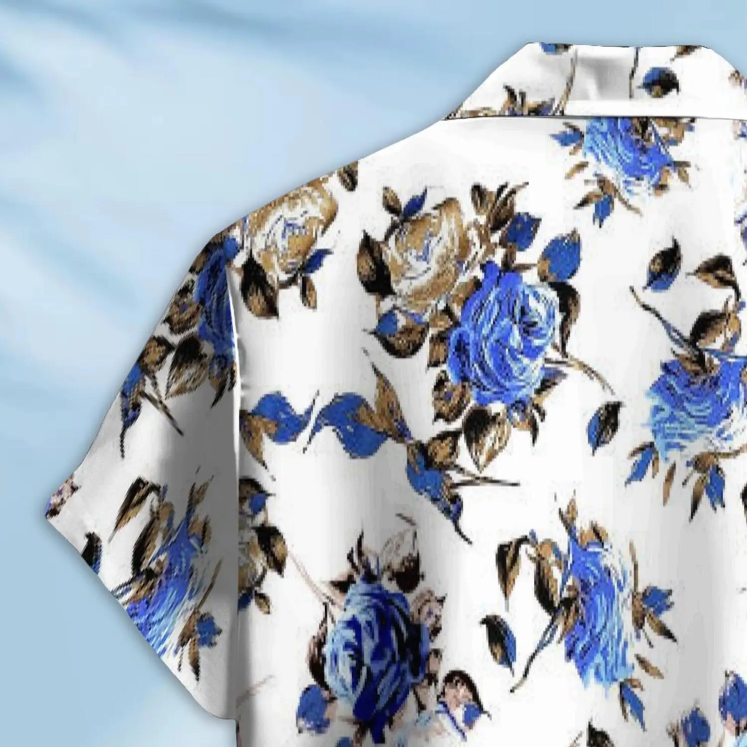 Hawaiian Button Down Shirt Short Sleeves