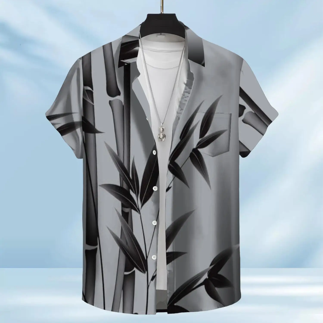 Hawaiian Button Down Shirt Short Sleeves