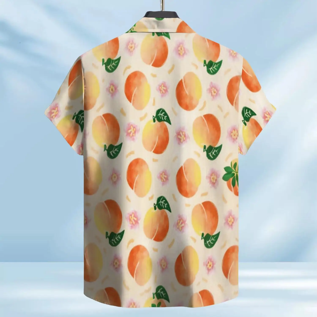 Hawaiian Button Down Shirt Short Sleeves