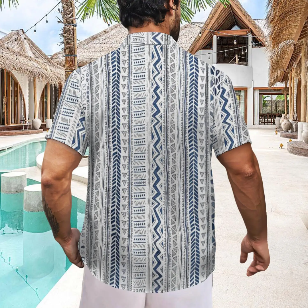 Hawaiian Button Down Shirt Short Sleeves