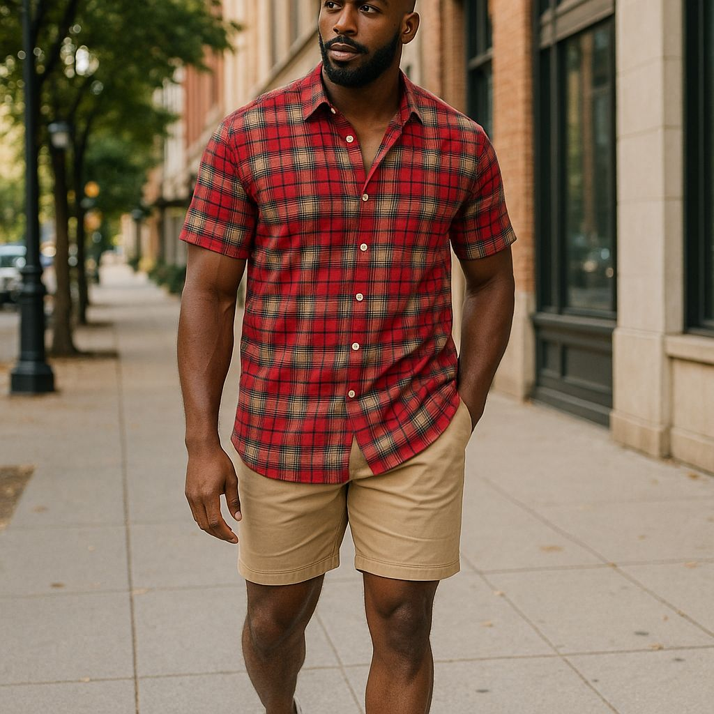 Hawaiian Button Down Shirt Short Sleeves