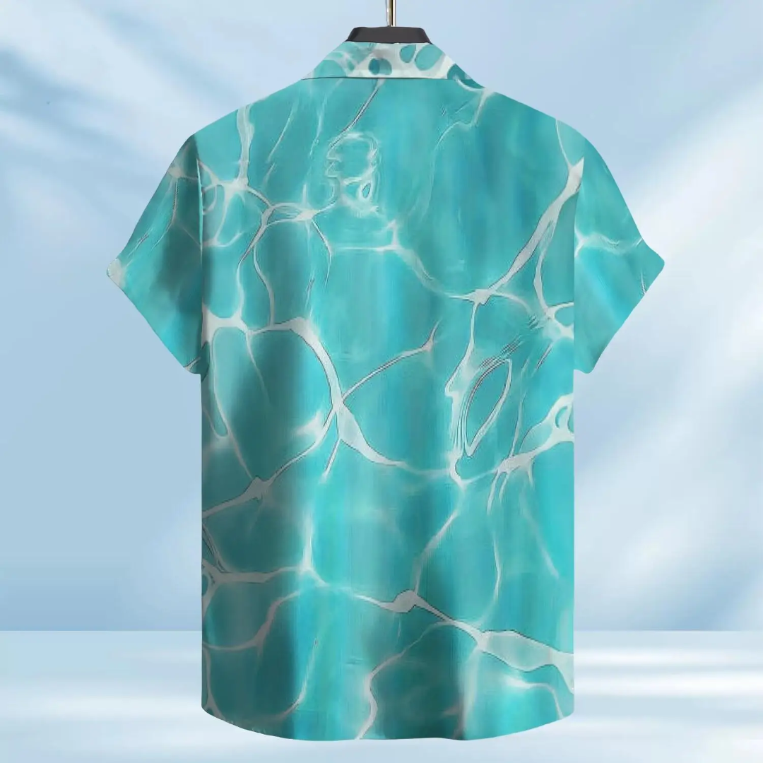 Hawaiian Button Down Shirt Short Sleeves