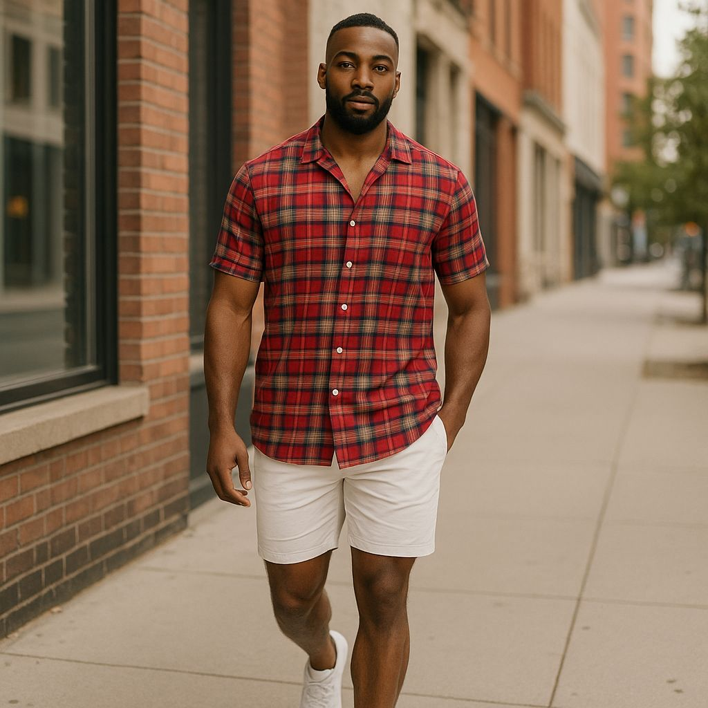 Hawaiian Button Down Shirt Short Sleeves
