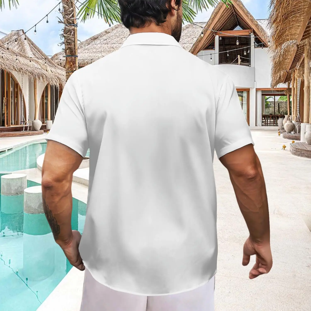 Hawaiian Button Down Shirt Short Sleeves