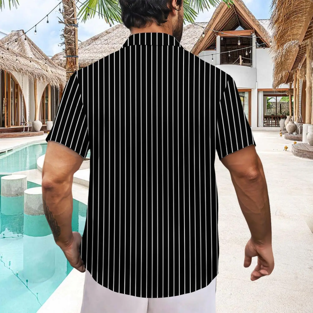 Hawaiian Button Down Shirt Short Sleeves