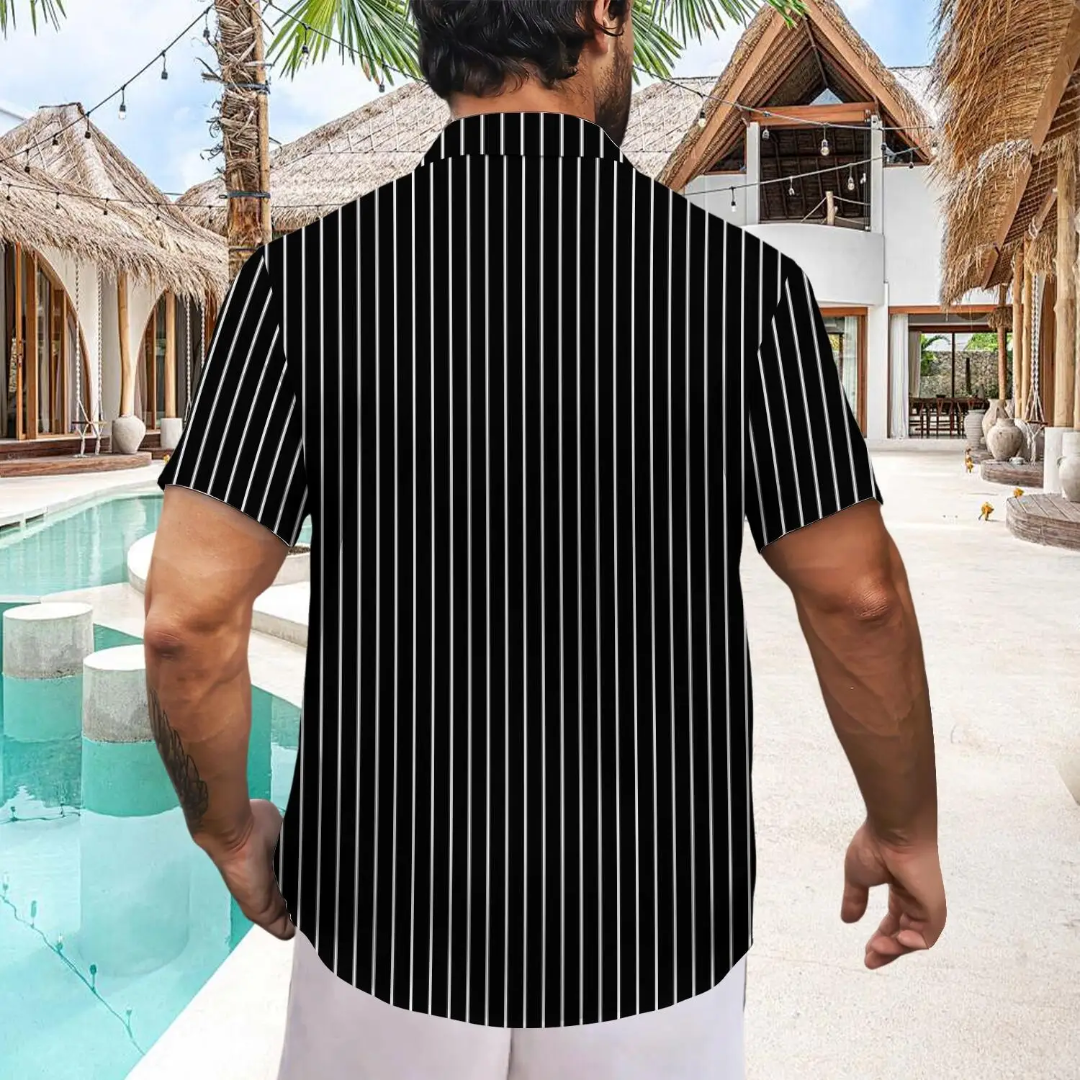 Hawaiian Button Down Shirt Short Sleeves