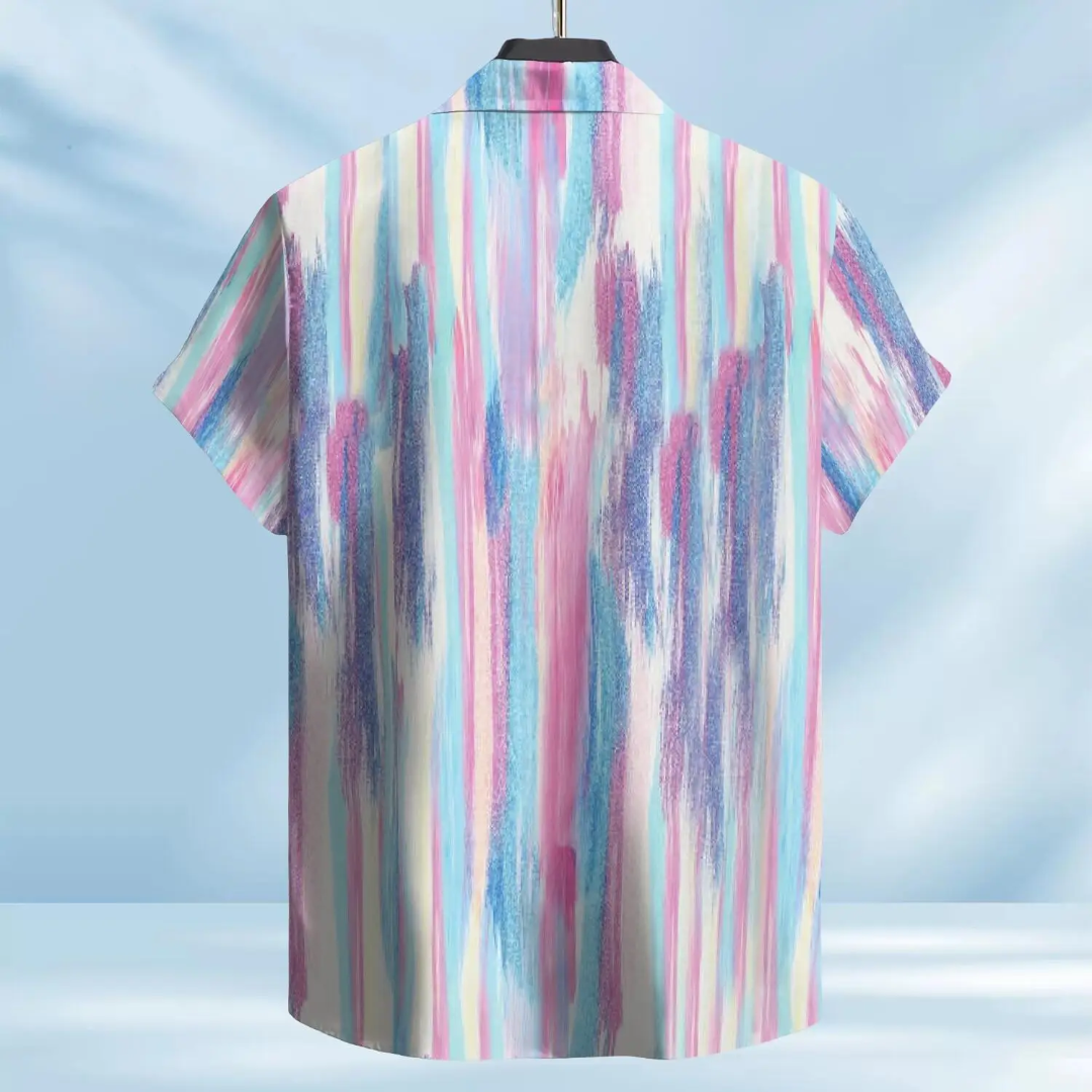 Hawaiian Button Down Shirt Short Sleeves
