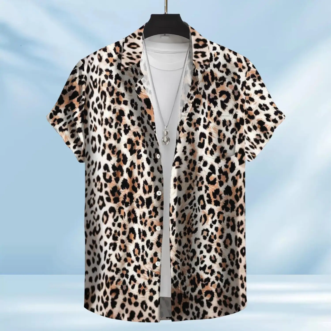 Hawaiian Button Down Shirt Short Sleeves