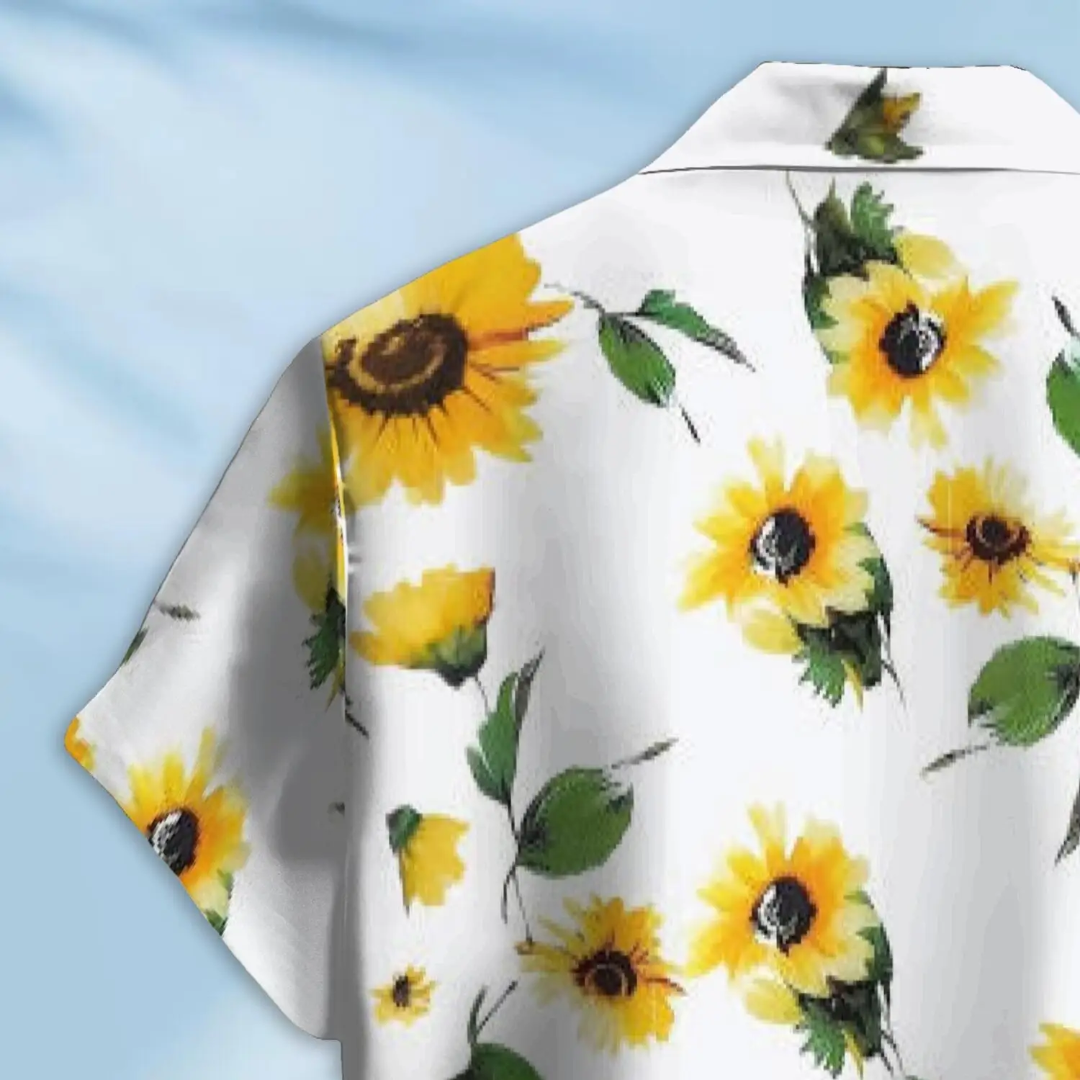 Hawaiian Button Down Shirt Short Sleeves