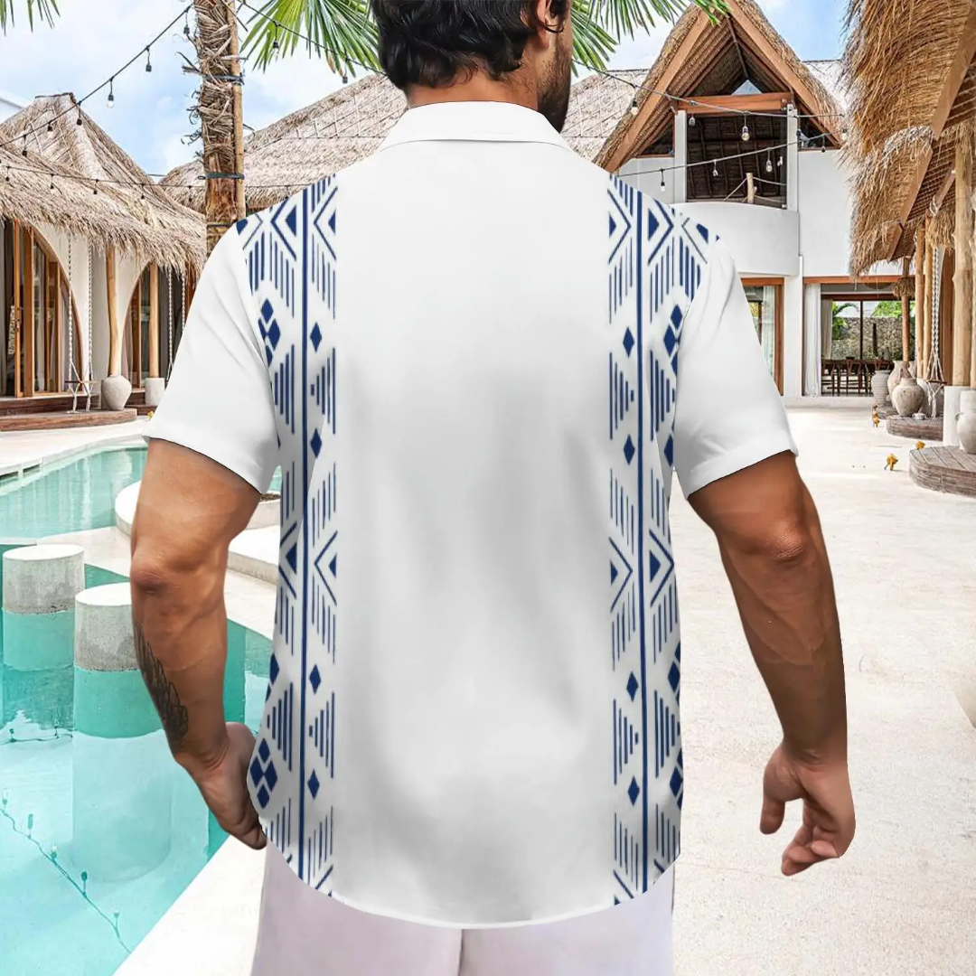 Hawaiian Button Down Shirt Short Sleeves