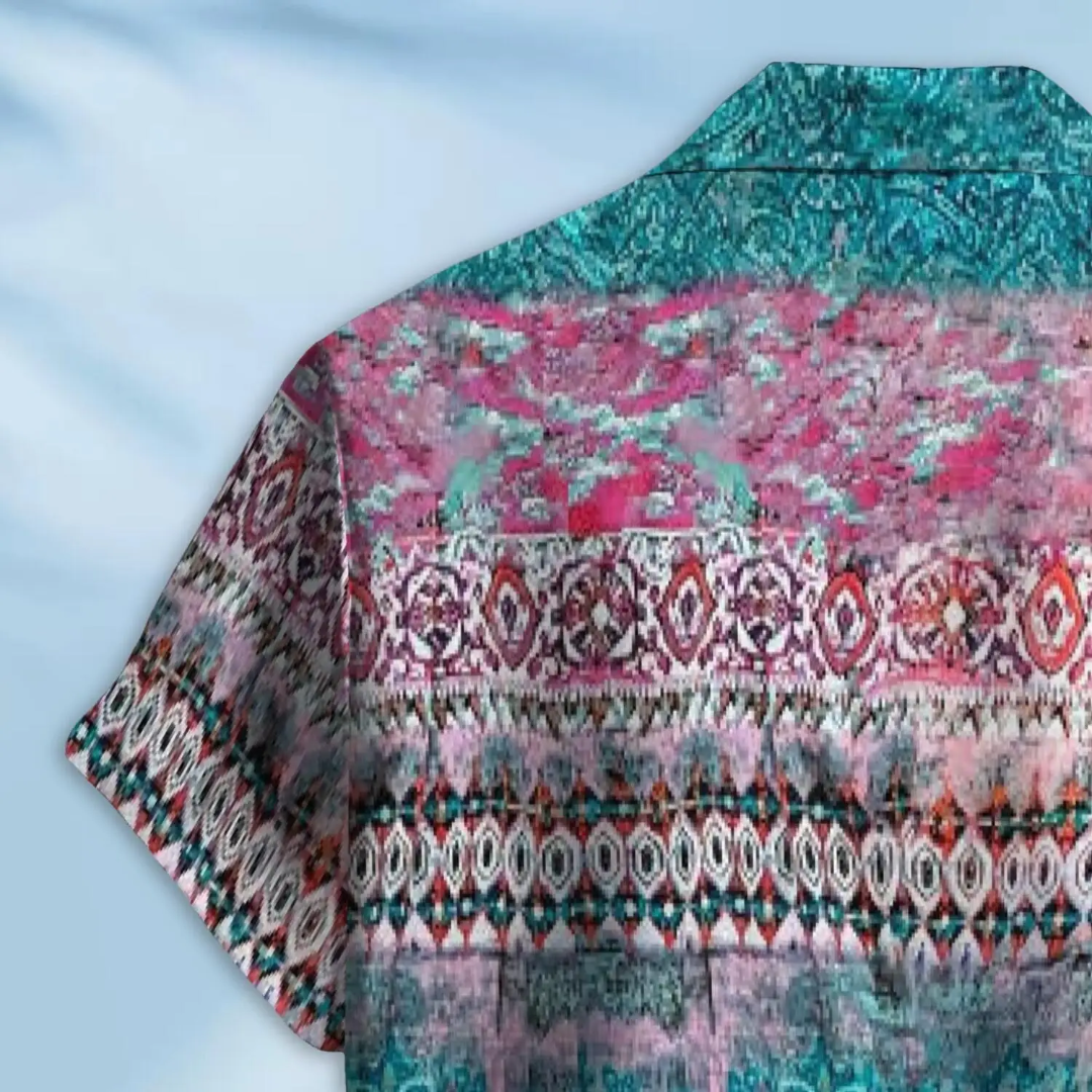 Hawaiian Button Down Shirt Short Sleeves
