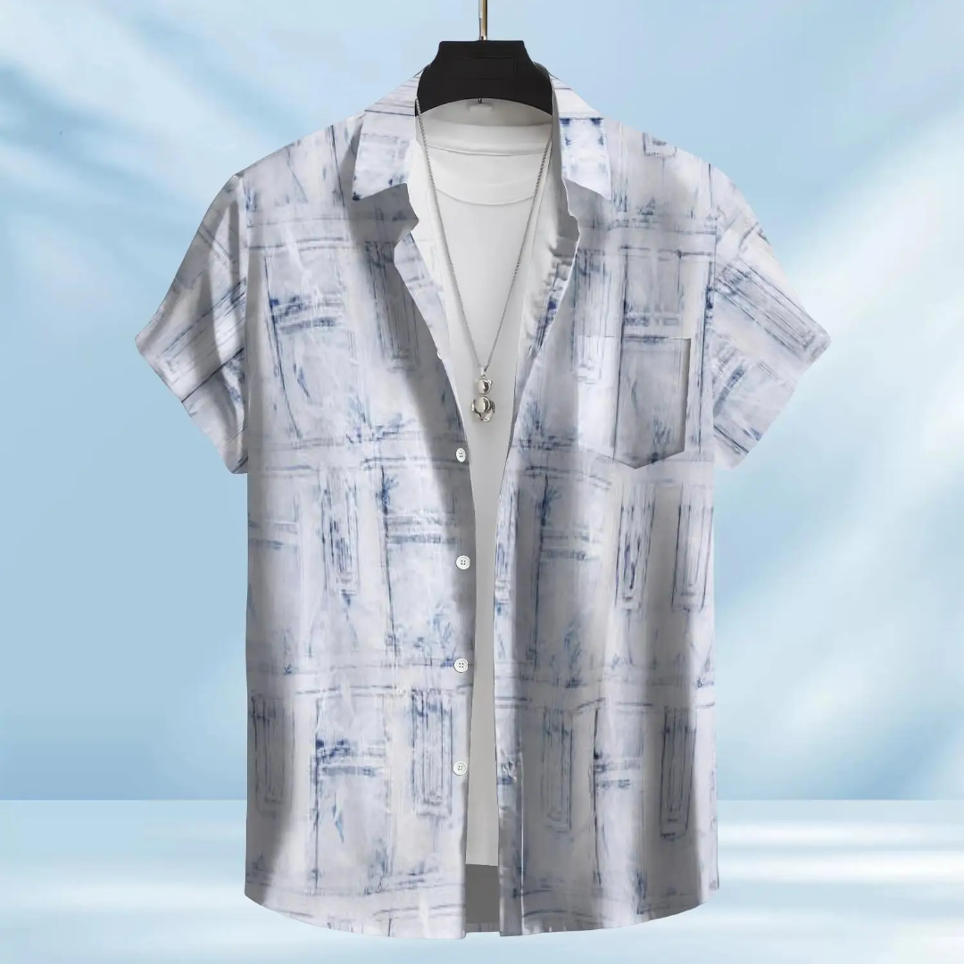 Hawaiian Button Down Shirt Short Sleeves