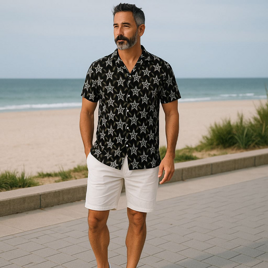 Hawaiian Button Down Shirt Short Sleeves