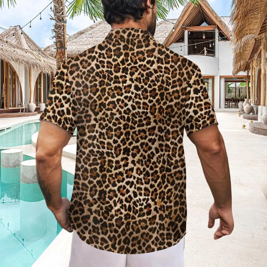 Hawaiian Button Down Shirt Short Sleeves