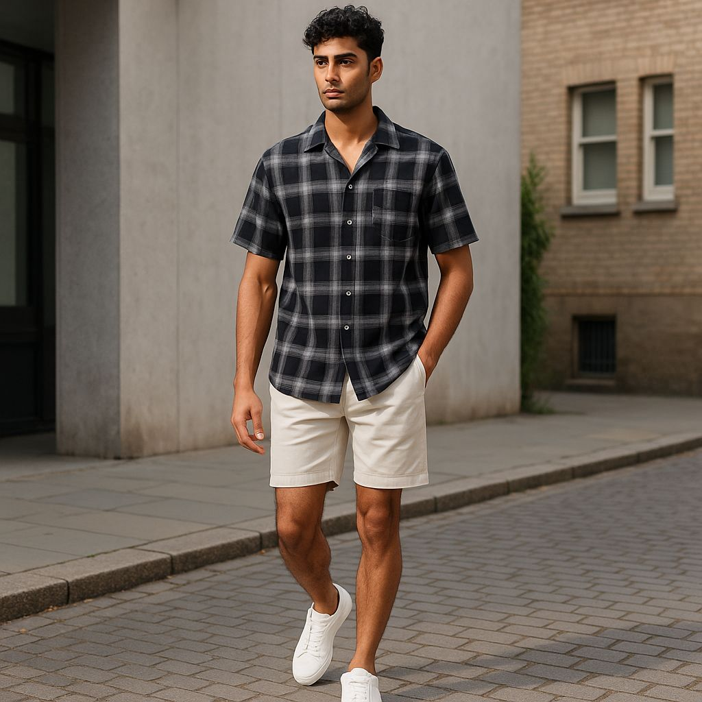 Hawaiian Button Down Shirt Short Sleeves