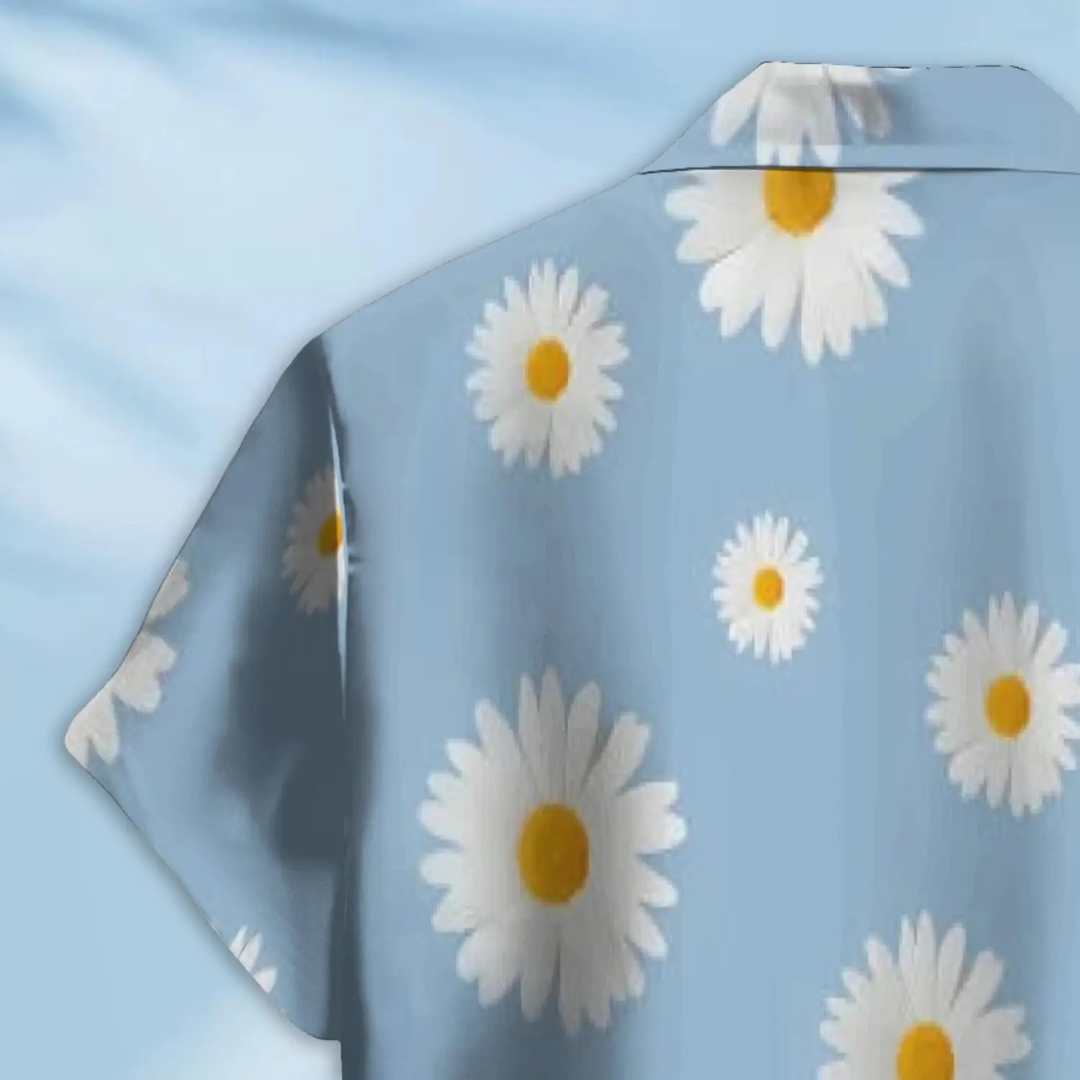 Hawaiian Button Down Shirt Short Sleeves