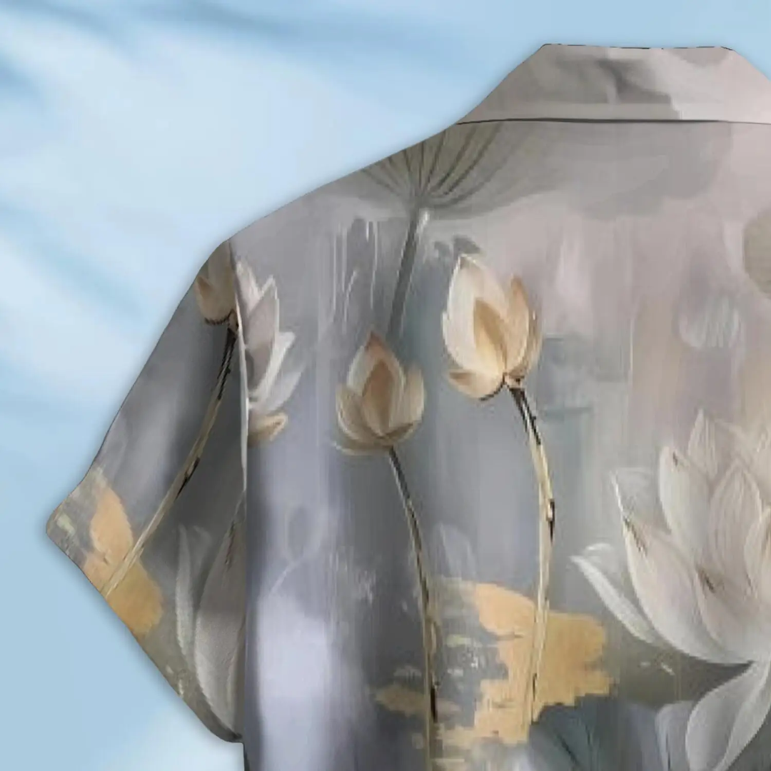 Hawaiian Button Down Shirt Short Sleeves