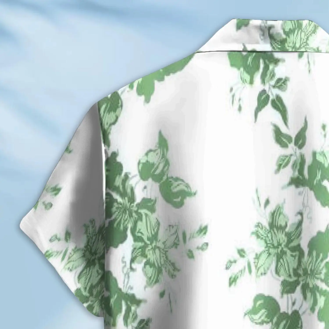 Hawaiian Button Down Shirt Short Sleeves